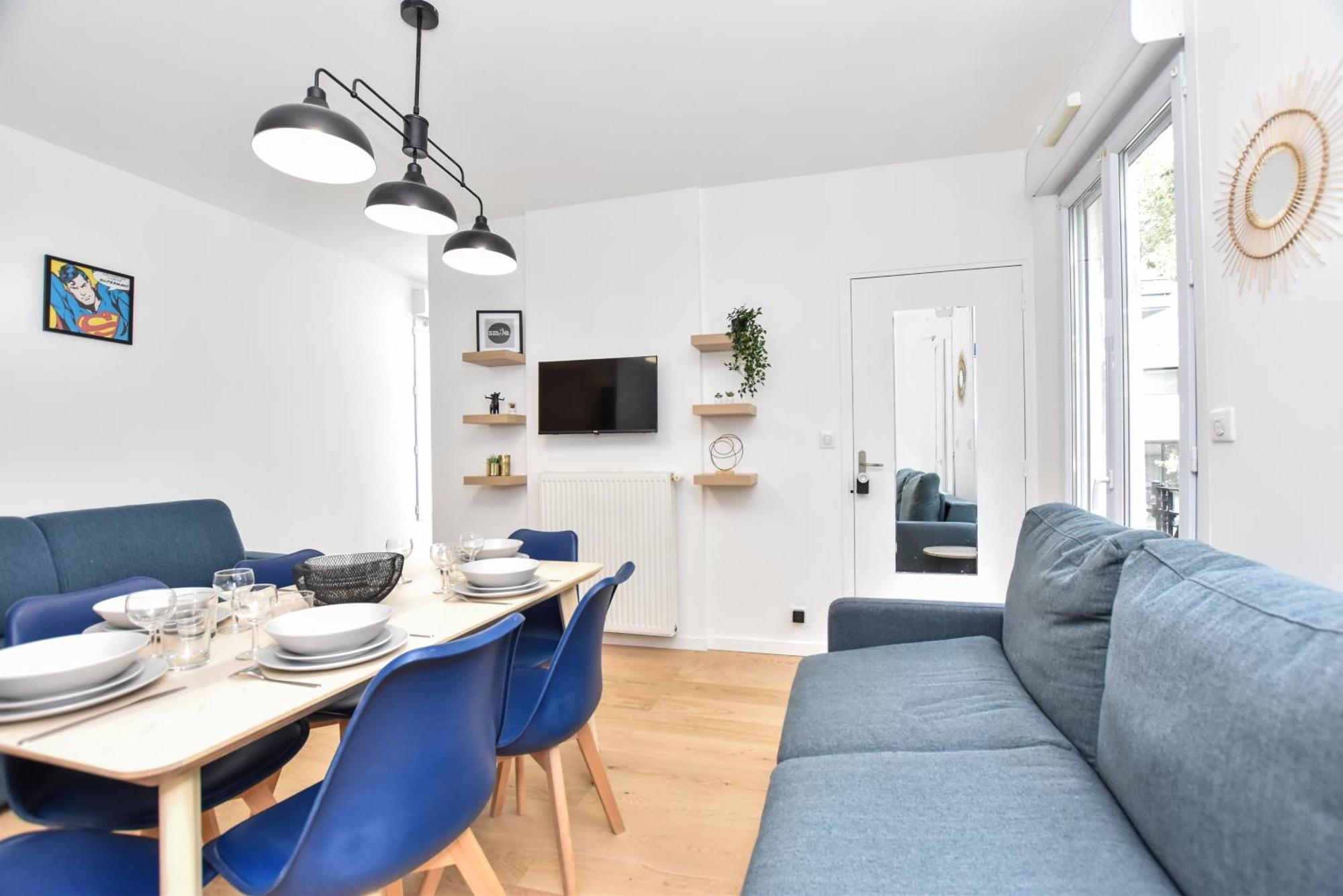 Authentic Apartment - 1Br-6P - Saint-Fargeau París Exterior foto
